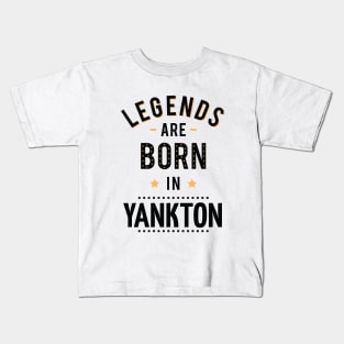 Legends Are Born In Yankton Kids T-Shirt